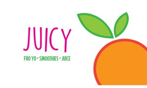 Juice Cafe Business Card