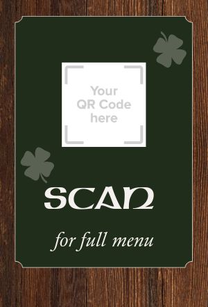 Irish Eatery Tabletop QR Display