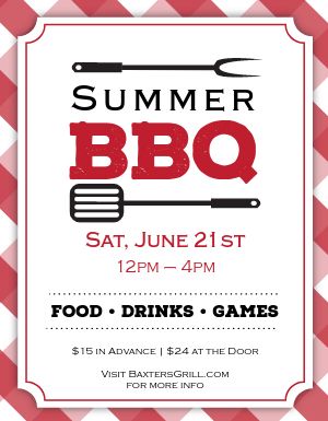Summer Barbecue Flyer