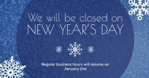 Closed for New Years Facebook Post