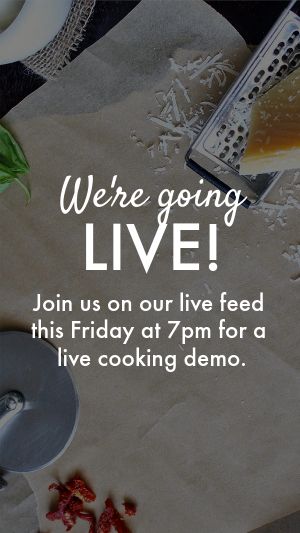 Cooking Demo Instagram Story