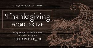 Thanksgiving Food Drive Facebook Post