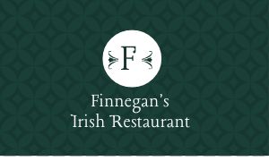 Monogram Irish Restaurant Business Card