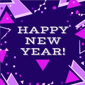 Purple New Years Instagram Post