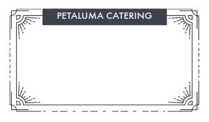 Food Catering Label