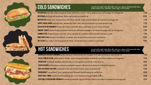 Sandwiches Digital Menu Board