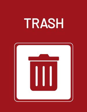 Trash Signage