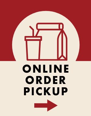 Online Order Pickup Sandwich Board