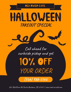 Halloween Takeout Flyer
