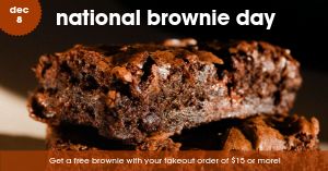 National Brownie Day Facebook Post
