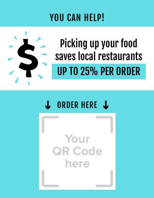 Support Restaurants Takeout Flyer