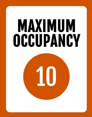Sample Maximum Occupancy Poster