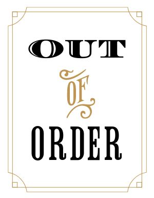 Out of Order Flyer