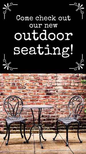 Patio Seating Instagram Story
