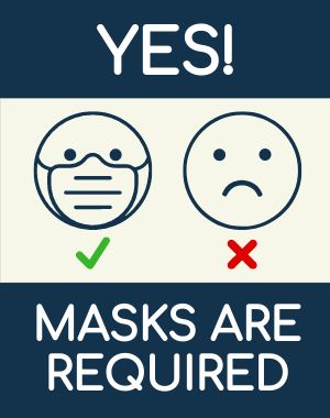 Mask Required Sandwich Sign