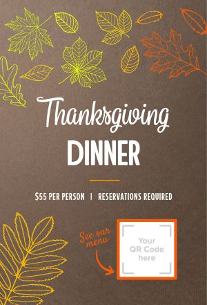 Colorful Thanksgiving Table Tent