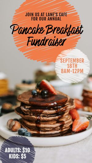 Breakfast Fundraiser Facebook Story