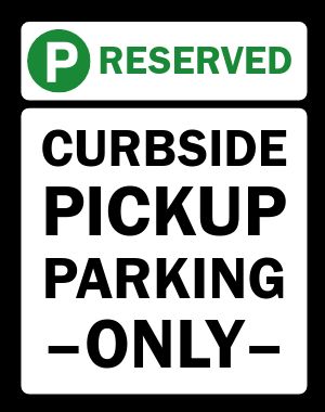 Reserved Parking Sandwich Board