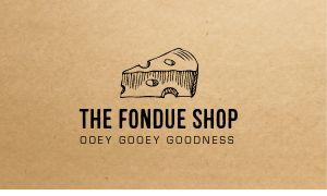 Simple Fondue Shop Business Card