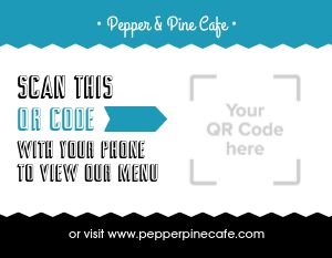 Cafe QR Code Flyer
