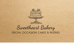 Simple Sweet Bakery Business Card