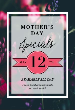 Dark Floral Mothers Day Tabletent