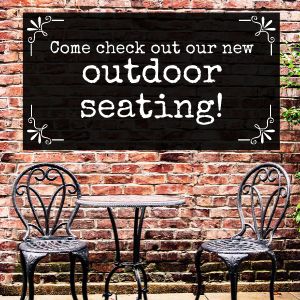 Outdoor Seating Instagram Update