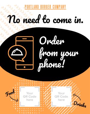 Mobile Order Sandwich Board