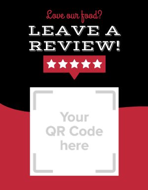 Leave A Review Flyer
