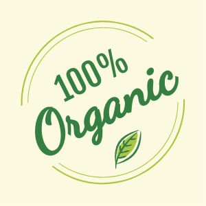 100% Organic Sticker
