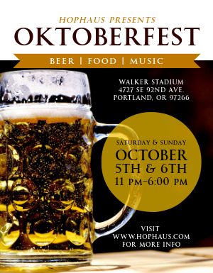 Oktoberfest Brew Flyer