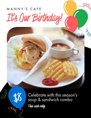 Restaurant Birthday Signage