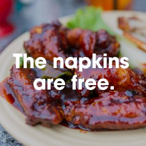 Free Napkins Instagram Post