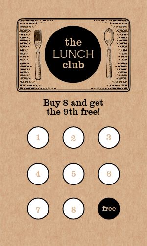 Lunch Loyalty Card