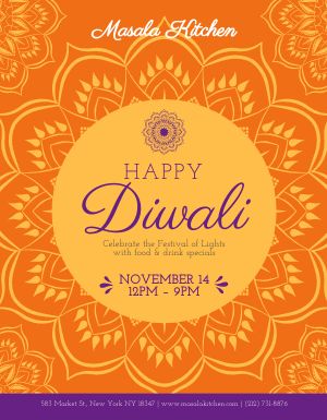 Diwali Flyer Handout