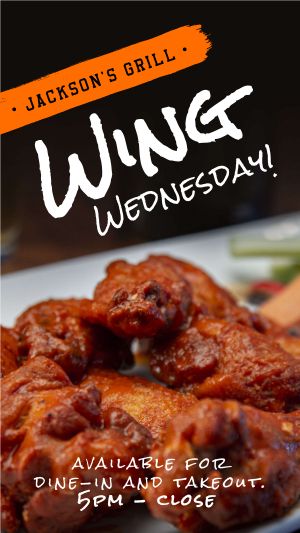 Wing Wednesday Facebook Story