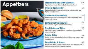 Easy Edit Seafood Digital Menu Board