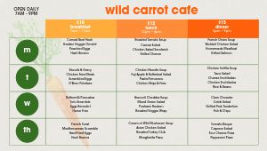 Carrot Daily Specials Digital Menu Board
