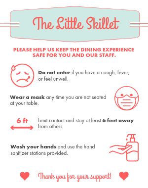 Dining Safety Poster