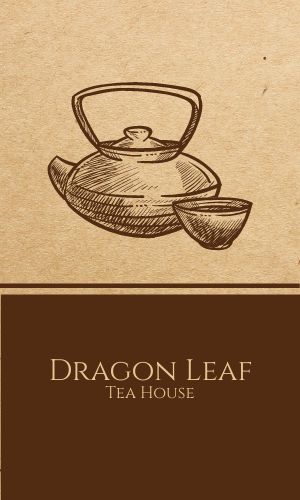 Simple Tea House Business Card