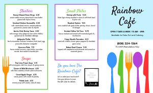 Cutlery Cafe Takeout Menu