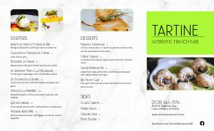 Marble French Takeout Menu