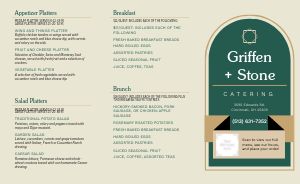 Arch Catering Takeout Menu