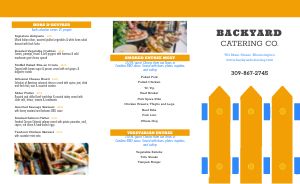 Bright Catering Takeout Menu
