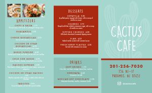 Cafe Mexican Takeout Menu