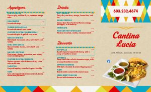 Mexican Party Takeout Menu