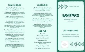 Green Mexican Grille Takeout Menu