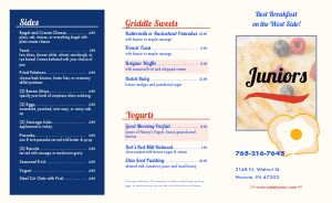 Crepes Breakfast Takeout Menu