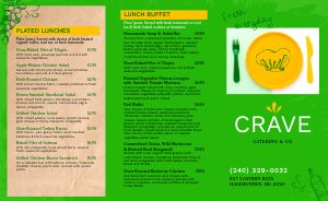 Bright Green Catering Takeout Menu