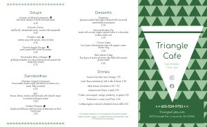 Green Triangle Cafe Takeout Menu
